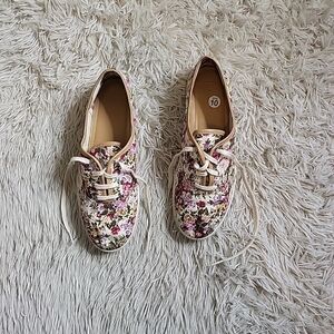 Hotter Comfort Concept Mabel Floral Flower Tennis Shoes Sneakers - 10